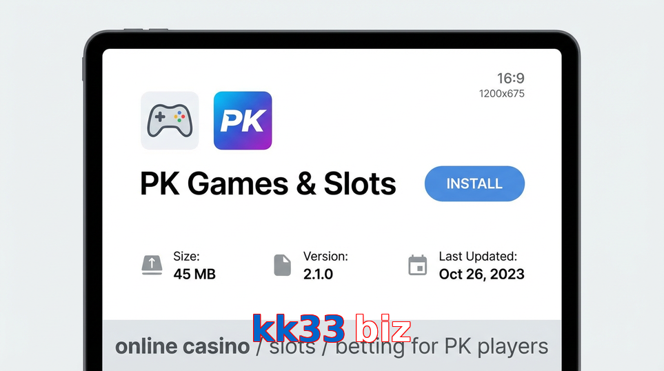 Game list for Kk33 Biz gameapk section
